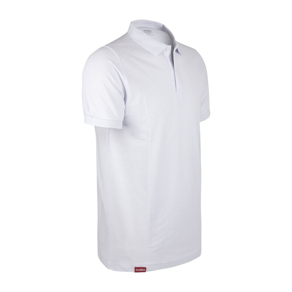 Evolite DeepRaw Erkek Polo T-Shirt- Beyaz