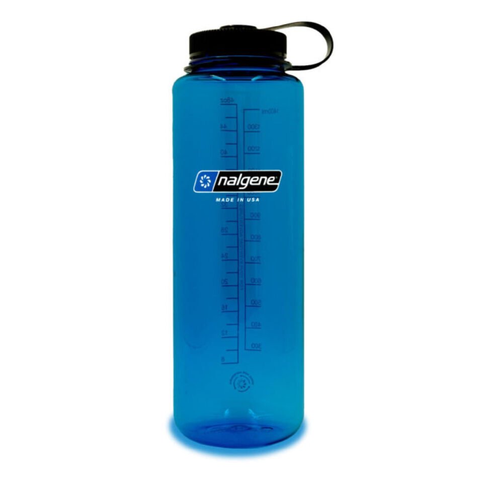 Nalgene 48 oz Silo Blue Sustain w/Black Cap