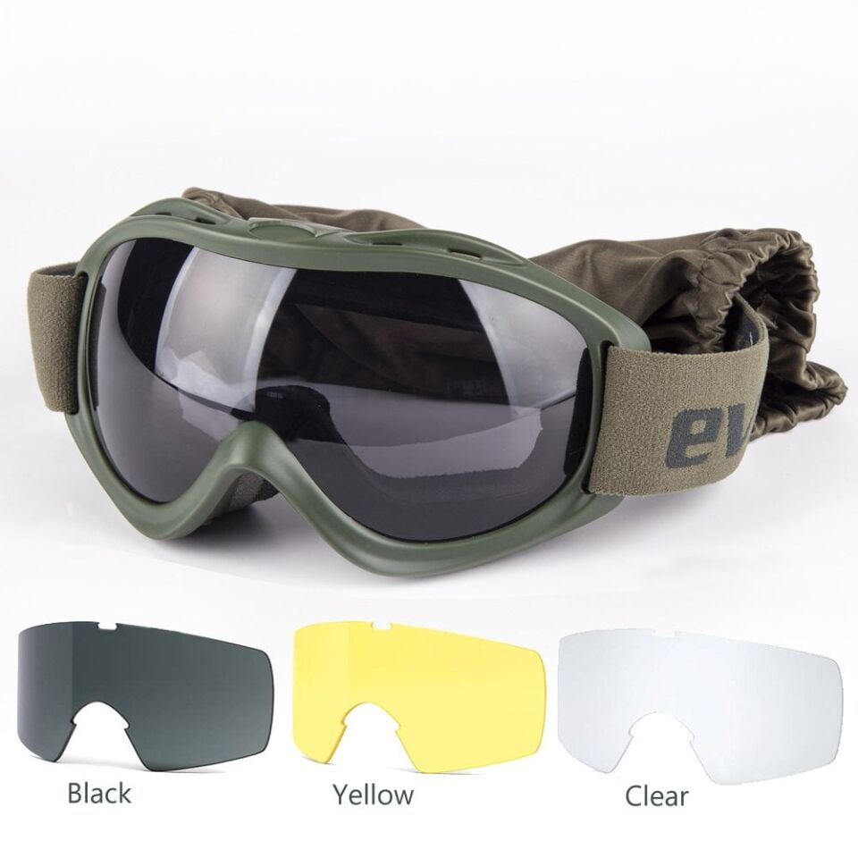 Evolite Balistik Protector Goggles - Haki MIL-PRF