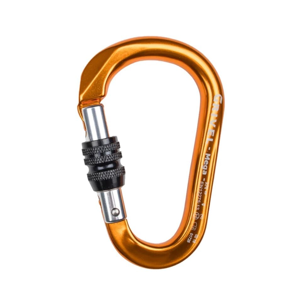 Grivel Mega K6N Vidalı Kilit  Emniyetli Karabina RSK6N