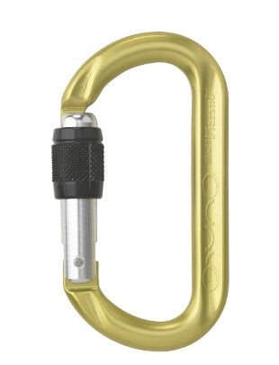 Austrialpin OVALO GI Alloy Screwlock Sarı Kilitli Karabina 24kN