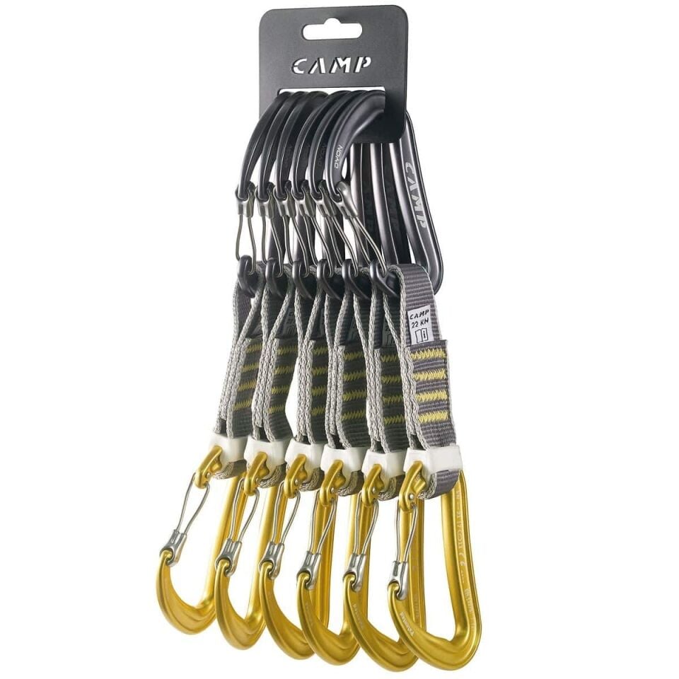 CAMP Set 6 Dyon Express KS 6 pack climbing quickdraws- express set